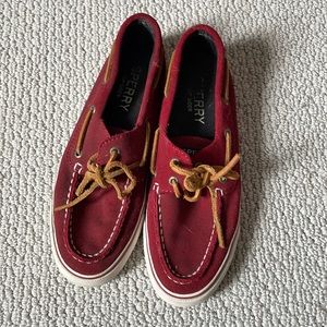 Sperry Top Sider Red Shoes